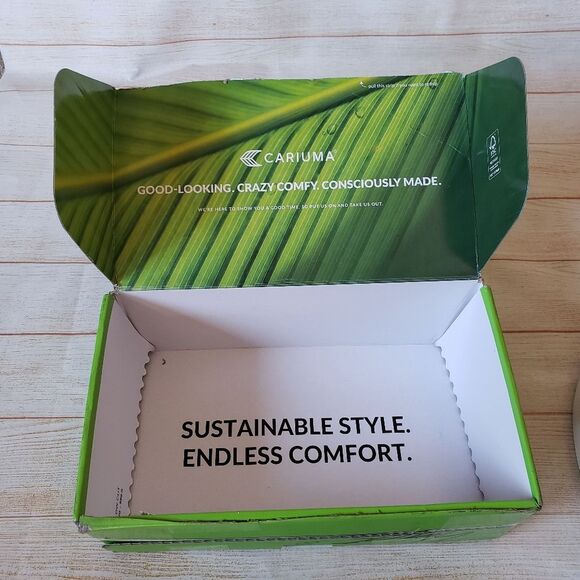 Cariuma IBI Knitted Slip On Sneaker White Women's Size 10.5 Men's Size 9 - Picture 13 of 14